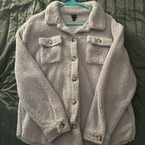 Art Class Lavender Sherpa Jacket
